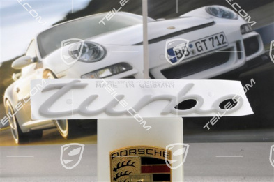 "Turbo" Schriftzug, grundiert "Turbo" Schriftzug, grundiert