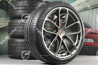 22" Cayenne Coupé GT Sommerräder Satz, Felgen 10J x 22 ET48 + 11,5J x 22 ET52 + Pirelli P Zero Sommerreifen 285/35 R22 + 315/30 R22, mit RDK-Sensoren