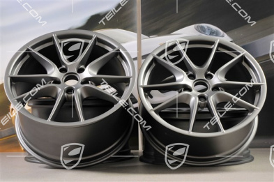 20" Komplet felg Carrera S (III), 8,5J x 20 RT51 + 11J x 20 ET70, platynowy-satyna