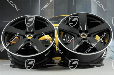21" Sport Classic Felgensatz, 9J x 21 ET26 + 10J x 21 ET19, in Schwarz