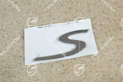 "S" Schriftzug, Chrome "S" Schriftzug, Chrome