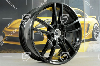 20-inch Cayenne Sport wheel rim set, 10,5J x 20 ET64 + 9J x 20 ET50, black high gloss