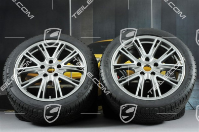 20" Winterräder Satz "Exclusive Design", Felgen 9,5 J x 20 ET71 + 10,5 J x 20 ET71 + Michelin Pilot Alpin 4 Winterreifen 275/40 R20 + 315/35 R20, Platinsilber