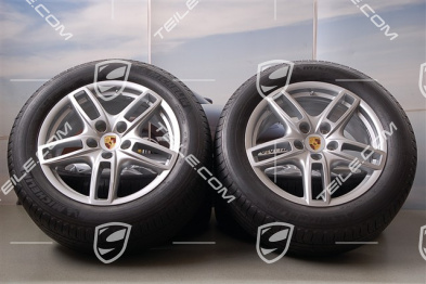 19" Cayenne Turbo Sommerräder Satz, 4x Felgen 8,5 J x 19 ET 59 + 4x Reifen 265/50 R 19 110Y XL, mit RDK