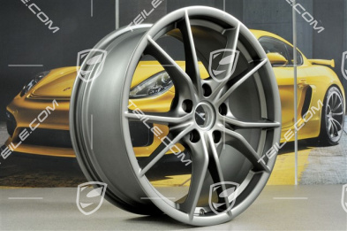 20" Felgensatz Carrera S IV, 8,5J x 20 ET49 + 11J x 20 ET78, für Winterbetrieb, C2/C2S, Platinum-Seidenmatt