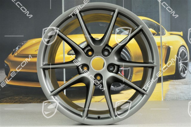 20" Carrera S III wheel rim set, 8,5J x 20 ET51 + 11J x 20 ET52, platinum satin matt