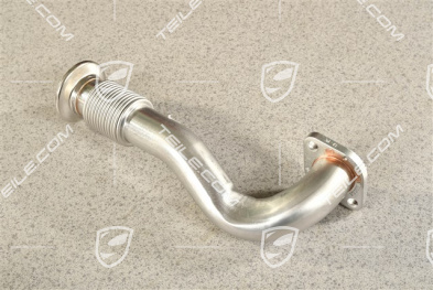 Connecting pipe, turbine with the EGR valve housing