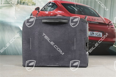 Back seat backrest, Rear, Leatherette, Metropole blue, Coupe, R
