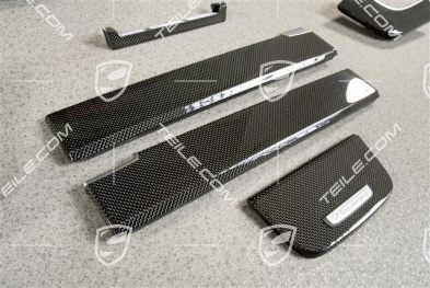 Schalttafelverkleidung, Schalttafel, Mittelkonsole und Türverkleidungen Zierleiste Satz, CARBON