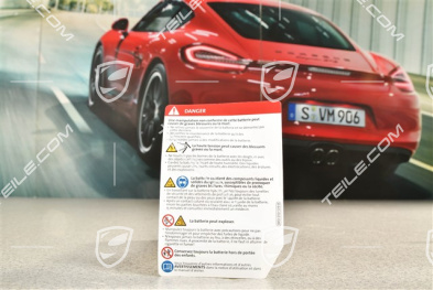Warning sign / sticker / notice, French