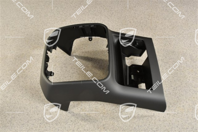 Center tunnel cover trim, rear part in the passenger compartment, smoker verision, Black