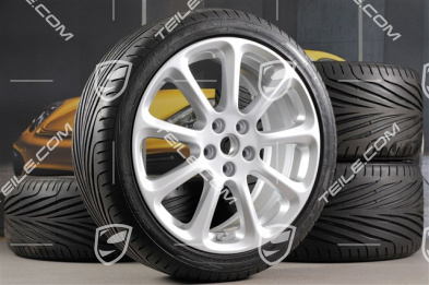 19'' Sommerräder Satz Quatrroporte 8,5J x 19 ET 52 + 10,5J x 19 ET 50,5 Goodyear Eagle F1 245*40*19 + 285*35*19 mit RDK DOT4306