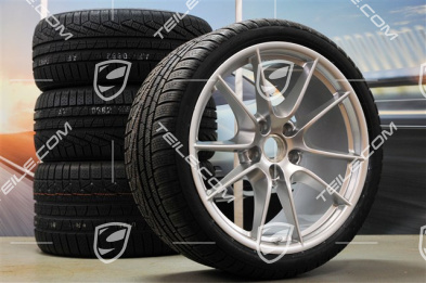 20-inch Carrera S (III) winter wheel set, 8,5J x 20 ET51 + 11J x 20 ET70, Pirelli winter tyres 245/35 ZR20 + 295/30 ZR20, with TPMS
