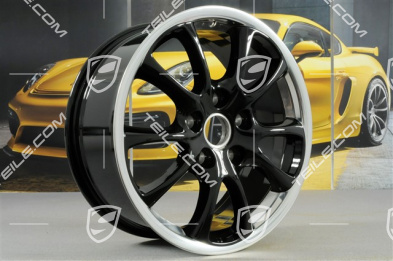 18-inch GT3 2004 wheel, 8,5J x 18 ET40, for GT3/GT2 facelift, wheel spoke black highgloss lacquered