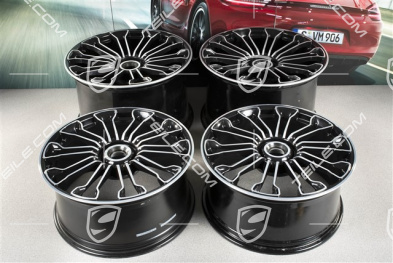 21"+20" komplet felg 918 SPYDER, centralna śruba, 12,5J x 21 ET57 + 9,5J x 20 ET57, schwarz hochglanz