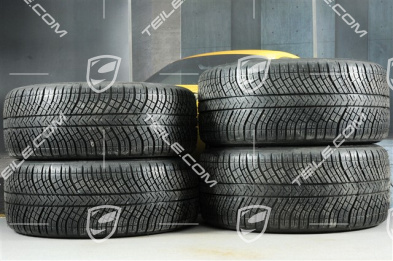 19-inch winter wheels set "Panamera", rims 9J x 19 ET64 + 10,5 J x 19 ET62 + NEW Michelin Pilot Alpin 4 winter tyres 265/45 R19 + 295/40 R19, black high gloss