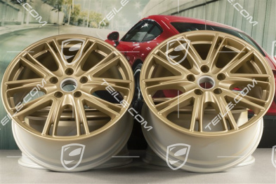 20" Felgensatz Exclusive Design, 10,5J x 20 ET71 + 9,5J x 20 ET71, für Winterbetrieb, Aurum Seidenmatt