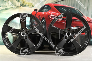 20" Felgensatz "Macan Sport", 9J x 20 ET26 + 10J x 20 ET19, in schwarz seidenmatt