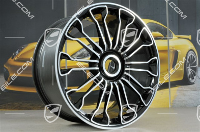 21"+20" komplet felg 918 SPYDER, centralna śruba, 12,5J x 21 ET57 + 9,5J x 20 ET57, schwarz hochglanz