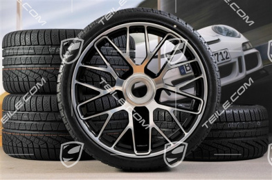 20" Turbo S Koła zimowe komplet do Turbo S / GTS, centralnie mocowane, felgi 8,5J x 20 ET51 + 11J x 20 ET59 + opony zimowe Pirelli Sottozero II 245/35 R20+295/30 R20, czujniki ciśnienia