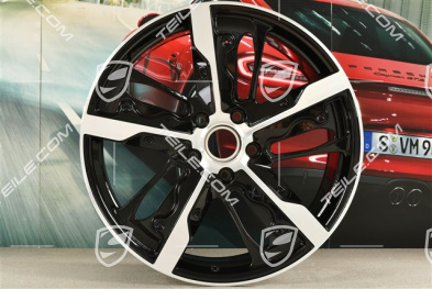 21" Felga Taycan Exclusive Design, 9,5J x 21 ET60, wersja Carbon (nie zawiera osłon karbonowych), przednia, R