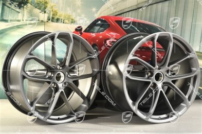 22" felgi GT, komplet, 10J x 22 ET48 + 11,5J x 22 ET52, Vesuvgrau