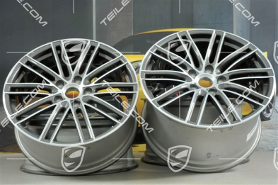 20-inch wheel rim set Turbo IV, 8,5J x 20 ET49 + 11,5J x 20 ET56, Titan