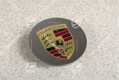 Radzierdeckel, konkav, Wappen farbig, Platinum