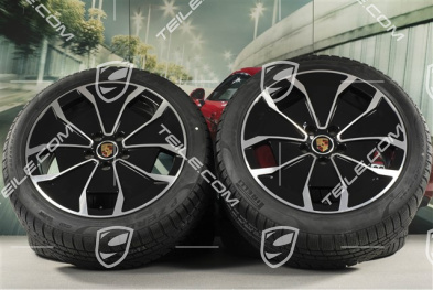 20" koła zimowe Turbo Aero Design, komplet, felgi 9J x 20 ET54 + 11J x 20 ET60, opony zimowe Pirelli 245/45 R20 + 285/40 R20