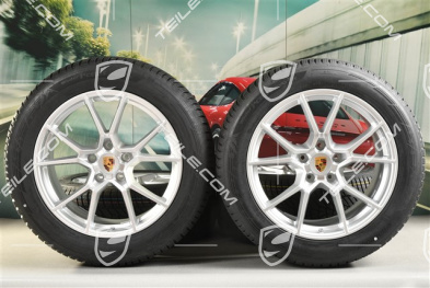 20" koła zimowe Cayenne S, komplet, felgi 9J x 20 ET50 + 10,5J x 20 ET64 + opony zimowe Hankook 255/55 R20 + 295/45 R20, z czujnikami ciśnienia
