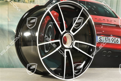 21-inch wheel rim Turbo S, 11J x 21 ET66, black high gloss