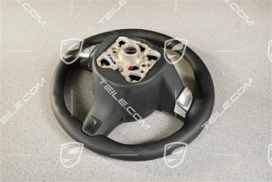 Steering wheel, Leather, heated, Automatic transmission, black