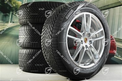 20-inch Cayenne Sport winter wheel set, rims 9J x 20 ET50 + 10,5J x 20 ET55 + NEW Pirelli winter tyres 255/55 R20 + 295/45 R20, with TPMS