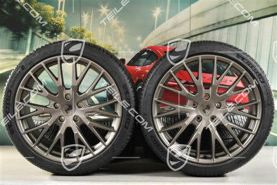 21-inch Panamera Exclusive Design Winter wheel set, wheel rims 9,5J x 21 ET71 + 10,5J x 21 ET71 + Michelin Pilot Alpin 5 winter tyres 275/35 R21 + 315/30 R21, Turbonit
