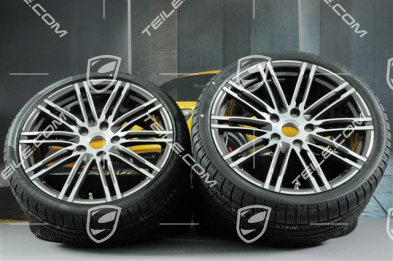 20" Komplet kół zimowych Turbo III, 8,5J x 20 ET51 + 11J x 20 ET70 + NOWE opony zimowe Pirelli 245/35 ZR20 + 295/30 ZR20, z czujnikami ciśnienia RDK