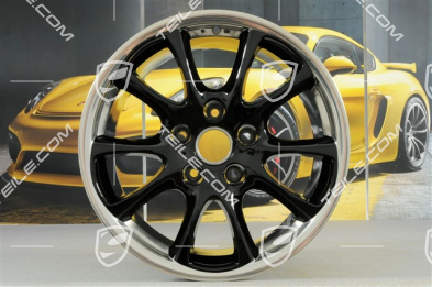 18" Felga GT3 2004, 11J x 18 ET63, ramiona felgi czarne/wysoki połysk