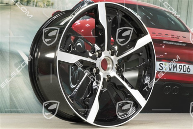 21" Felga Taycan Exclusive Design, 9,5J x 21 ET60, wersja Carbon (nie zawiera osłon karbonowych), przednia, R