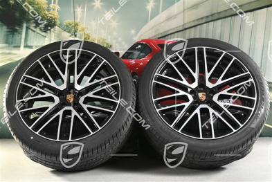 21" Turbo Design summer wheel set, wheel rims 9,5J x 21 ET27 + 10J x 21 ET19 + Pirelli summer tyres 265/40 R21 + 295/35 R21, with TPM