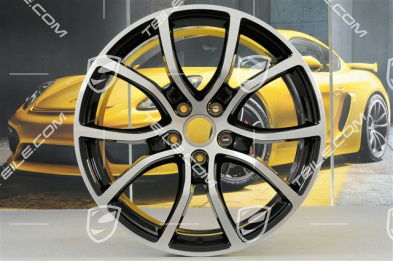 21" Felge Cayenne Exclusive Design, 9,5J x 21 ET46, schwarz hochglanz