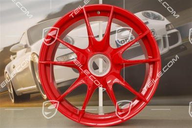 19" Komplet felg GT3RS II 4.0 / GT2RS, Czerwień Indyjska, przód  9J x 19 ET47+ tył 12J x 19 ET48
