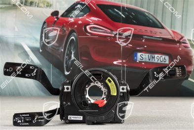 Steering column stalk switch, ADC / headlight cleaning system / w/o rear wiper / 3-spoke multifunction steering wheel