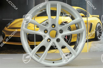 19" Boxster S III Felgensatz, 8J x 19 x ET 57 + 9,5J x 19 x ET 45, Felgenstern in Weiß