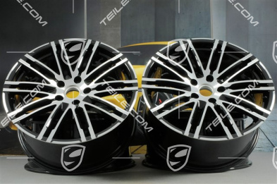 21-inch rims set Turbo III, facelift, 10J x 21 ET50, black high gloss
