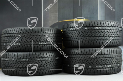 21" koła zimowe Cayenne COUPÉ RS Spyder, komplet, felgi 9,5J x 21 ET46 + 11,0J x 21 ET49 + opony zimowe Pirelli 275/40 R21 + 305/35 R21, z czujnikami ciśnienia