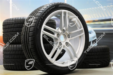 19-inch Carrera winter wheel set, 8,5J x 19 ET54 + 11J x 19 ET69 + NEW Pirelli winter tyres 235/40 R19 + 285/35 R19, with TPMS