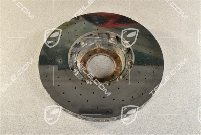 PCCB tarcza hamulcowa ceramiczna, Panamera, 20" / 420mm, uszkodzona na rancie (foto), L