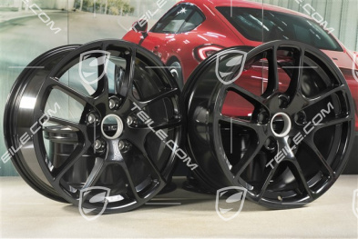 18-inch wheel rim set "Cayman III", 8J x 18 ET57 + 9J x 18 ET47, black high gloss