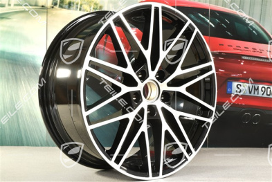 21-inch wheel rim set RS Spyder Design, 11J x 21 ET49 + 9,5J x 21 ET46, black high gloss