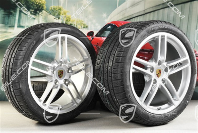 19-inch Carrera winter wheel set, 8,5J x 19 ET54 + 11J x 19 ET69, winter tyres 235/40 R19 + 285/35 R19