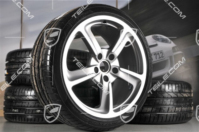 Set of 20" SportTechno summer wheels, rims 8.5J x 20 ET57 + 10J x 20 ET50 + NEW summer tyres 235/35 ZR20 + 265/35 ZR20, with TPMS sensors